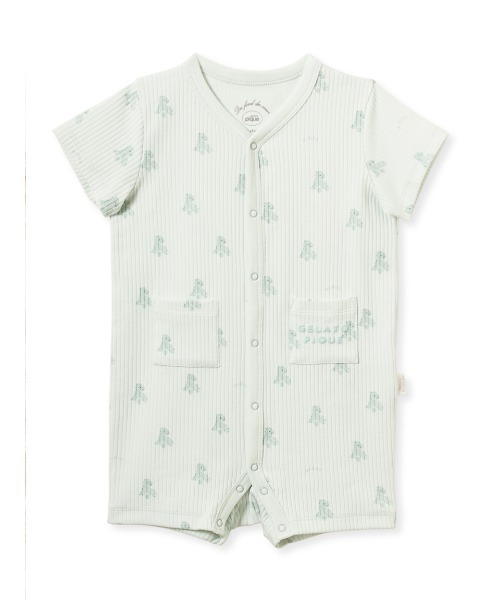 ベビー服 ロンパース 「BABY」ぬいぐるみ柄ロンパースの画像
