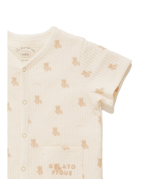 ベビー服 ロンパース 「BABY」ぬいぐるみ柄ロンパースの画像