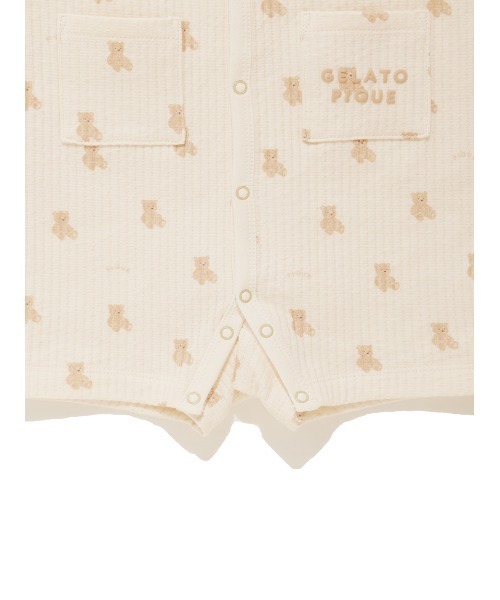 ベビー服 ロンパース 「BABY」ぬいぐるみ柄ロンパースの画像