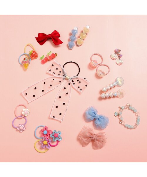 apres les cours（アプレレクール） ヘアクリップ さくらんぼヘア