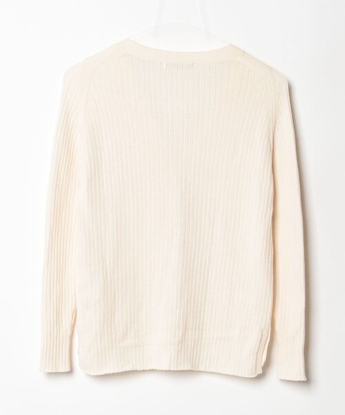 「Unaca」 ニットカーディガン 38 ベージュ レディース_画像2