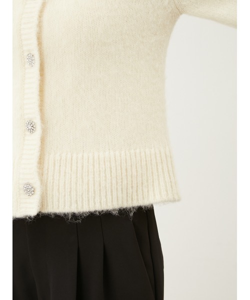 「Mila Owen」 ニットカーディガン 1 ホワイト レディース_画像8