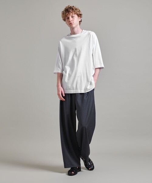 tシャツ 「LOEFF」スビンコットン ビッグ Tシャツ レディース LOEFF tシャツ 「LOEFF」スビンコットン ワイド ショート T