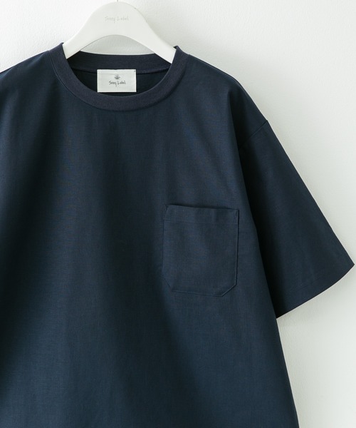 プランテーション リネン混 ボタニカル柄 ゆったりTシャツ 半袖カットソー 351007-1.jpg