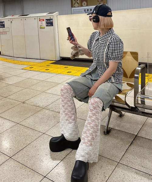 Alley Tokyo ブラウス シャツ 丸衿パフブラウス レディース