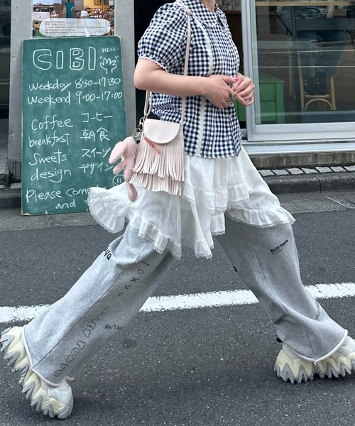 Alley Tokyo ブラウス シャツ 丸衿パフブラウス レディース : ZOZOTOWN