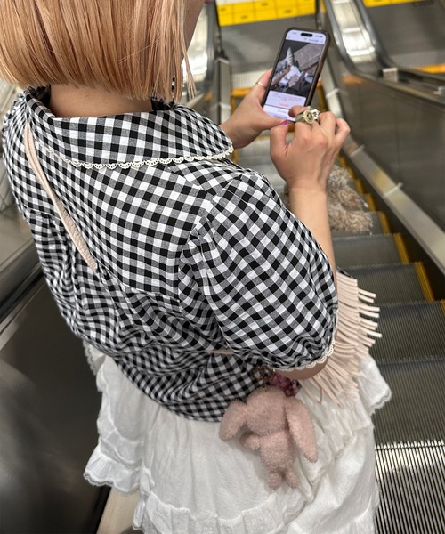 Alley Tokyo ブラウス シャツ 丸衿パフブラウス レディース