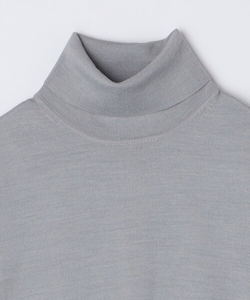 「SHIPS Colors」 タートルネックニット MEDIUM ライトグレー メンズ_画像6