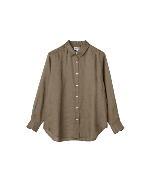 【新品・未使用】秋コーデにMCGREGOR シャツ Lサイズ McGREGOR ブラウス シャツ リネンセミワイドシャツ レディース