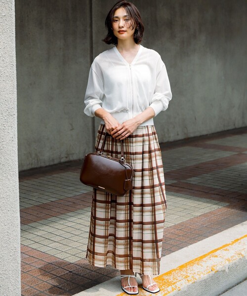 23区 ブルゾン アウター 「洗える」ライトシアーニット レディース