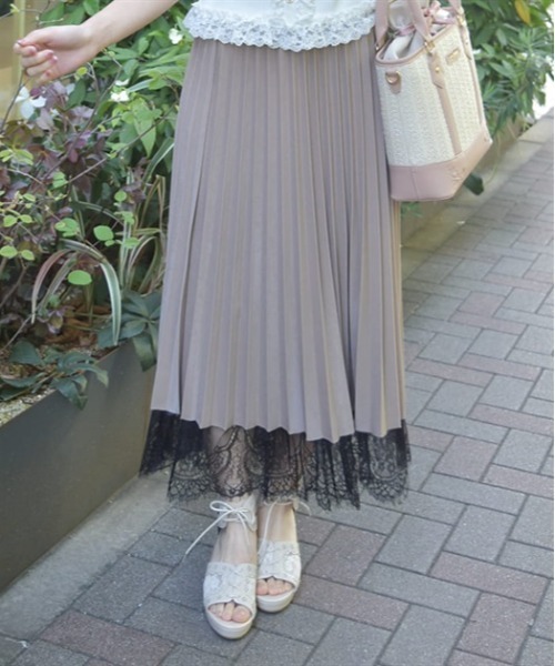 axes femme（アクシーズ ファム） スカート リバーシブルプリーツ