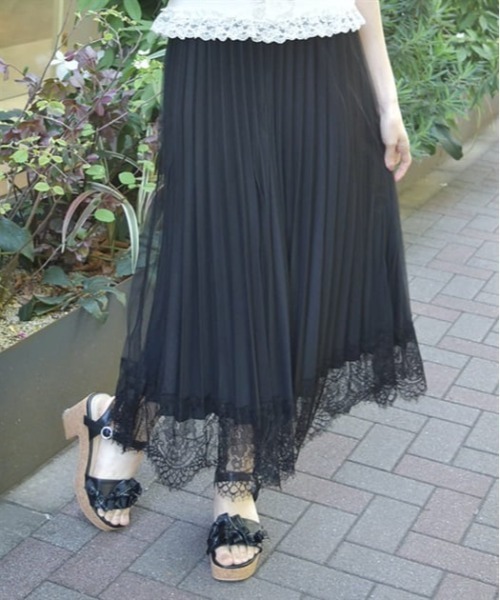 axes femme（アクシーズ ファム） スカート リバーシブルプリーツ