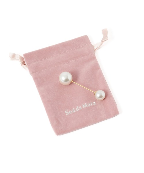 確認画像☆ROSE BUD ROSE BUD（ローズバッド） (Sea'ds mara)Double pearl pin : ZOZOTOWN