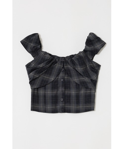 ブラウス シャツ Gathered Layered Camisole レディース MOUSSY ブラウス シャツ LAYERED GATHERED CHECK レディース