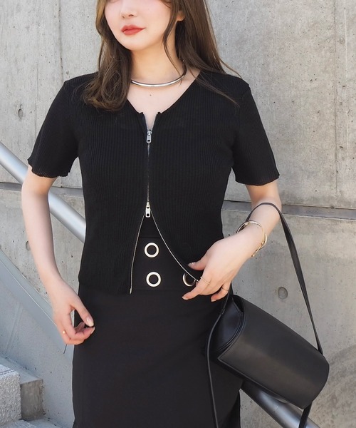 ニット+セーター T.japan lib l/s tops SLY | TIE RIBBON KNIT トップス (ニット ) |SHEL'TTER WEBSTORE