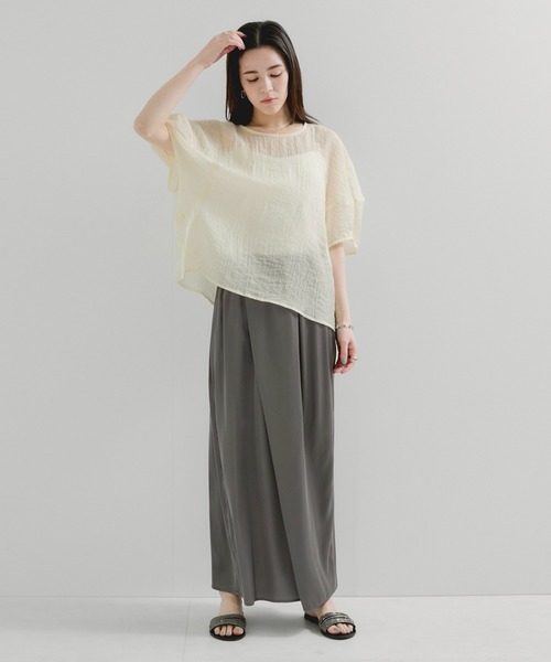 LE CERCLE par rope' ブラウス シャツ シアードルマンブラウス