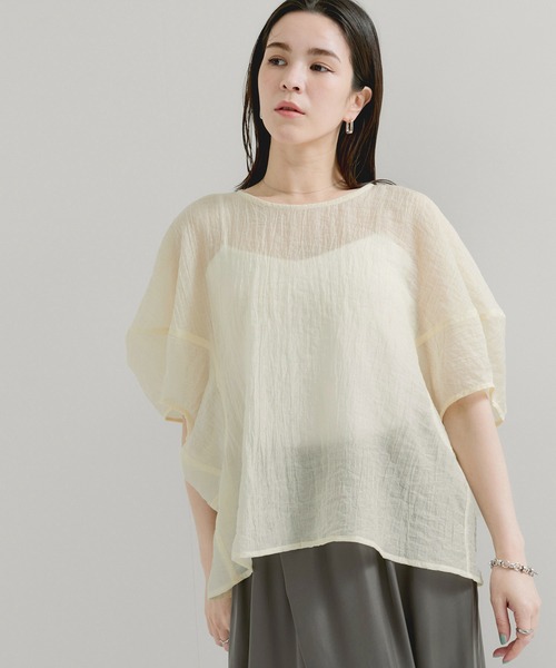 LE CERCLE par rope' ブラウス シャツ シアードルマンブラウス
