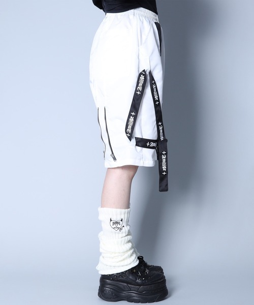 Amilige デザインベルトボンテージ ショートパンツ デザインベルトボンテージショートパンツ– A AM STUDIO