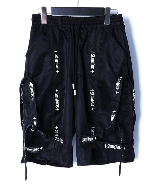 Amilige デザインベルトボンテージ ショートパンツ Amilige パンツ デザインベルトボンテージショートパンツ