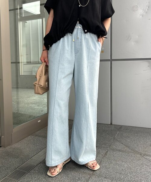 jena espace merveilleux センターシームデニムパンツ 累計販売7000本突破/革命デニム】センターシームデニムパンツ