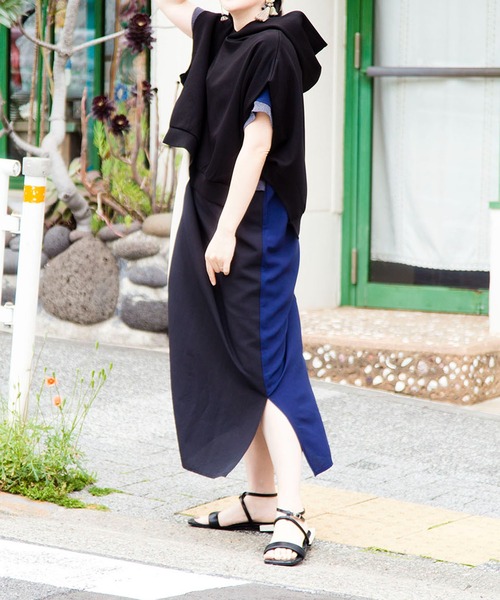 美品✨osmosis ステッチベルト切り替えワンピース フリーサイズ OSMOSIS ワンピース 2WAY切替ワンピース : ZOZOTOWN Yahoo!店