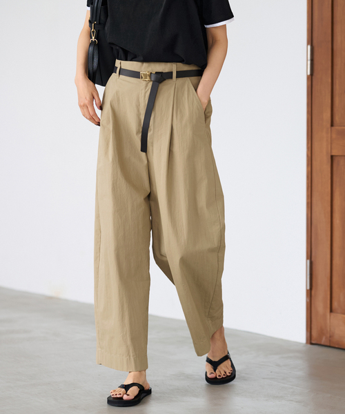 FＲAMeWORK コットンナイロンかクロップドパンツ FRAMeWORK｜コットンナイロンクロップドパンツ | Rakuten