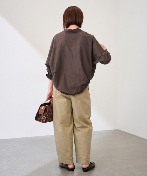 UNDECORATED コットン・ナイロンツイストパンツ ベージュ　ワークパンツ UNDECORATED（アンデコレイテッド）の「【UNDECORATED/アンデ