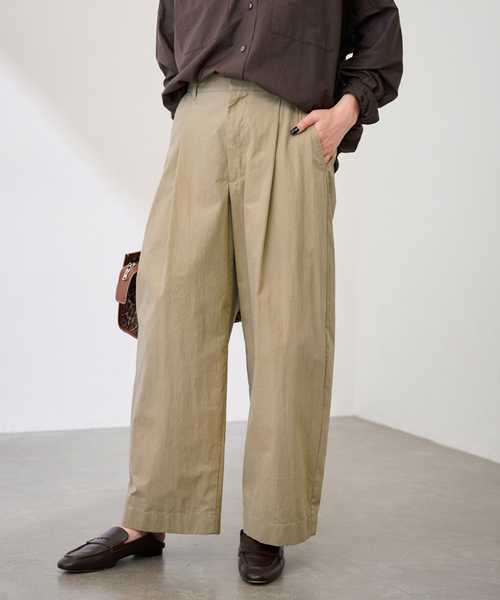 FRAMeWORK（フレームワーク） スラックス パンツ コットンナイロン