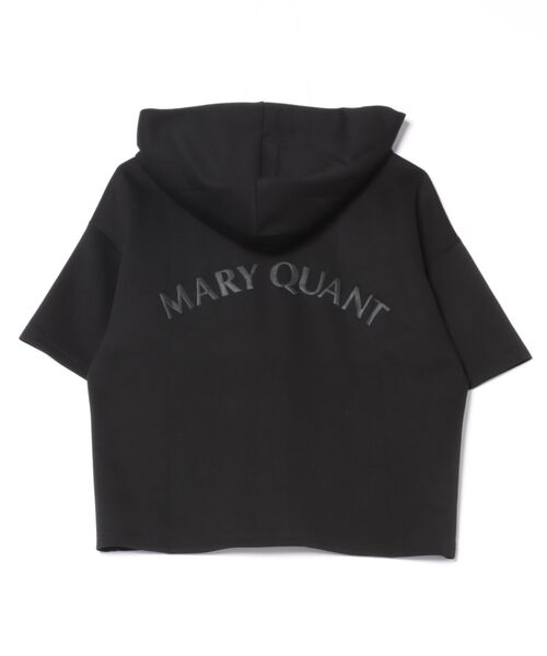 パーカー マリークワント mary quant バックロゴ半袖 パーカ レディース MARY QUANT パーカー マリークワント mary quant バックロゴ半袖