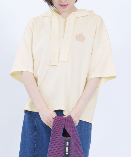 り様♡専用品 マリークワント パーカー バックロゴ 完売品 MARY QUANT パーカー マリークワント mary quant バックロゴ半袖