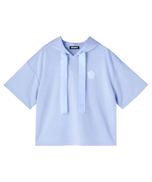 MARY QUANT パーカー マリークワント mary quant バックロゴ半袖