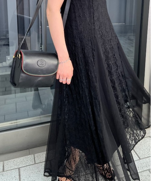 Ameri（アメリ） ワンピース MEDI SWITCH LACE SOFT DRESS : ZOZOTOWN