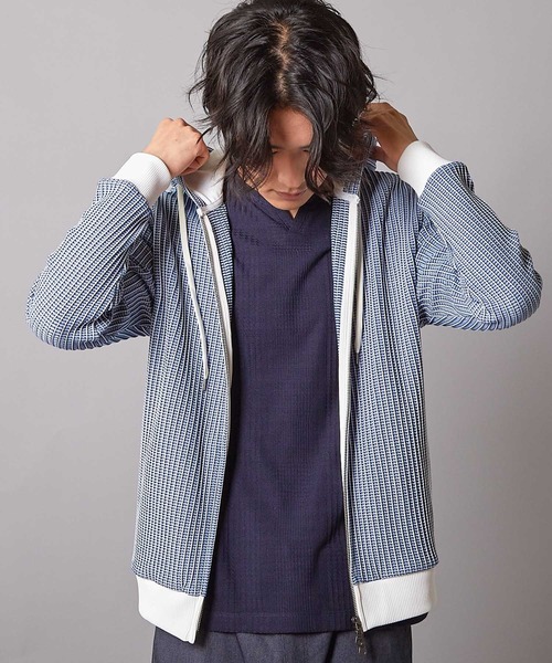 UNION STATION（ユニオンステーション） パーカー ワッフルニット