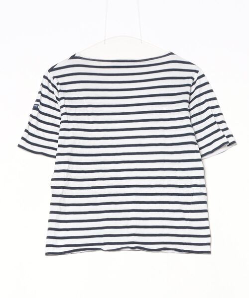 「SAINT JAMES」 ボーダー柄半袖Tシャツ X-SMALL ネイビー レディース_画像2