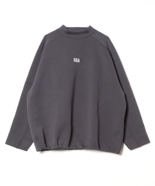 WIND AND SEA ロングTシャツ WIND AND SEA 「WIND SEA」 刺繍長袖Tシャツ X-LARGE グレー