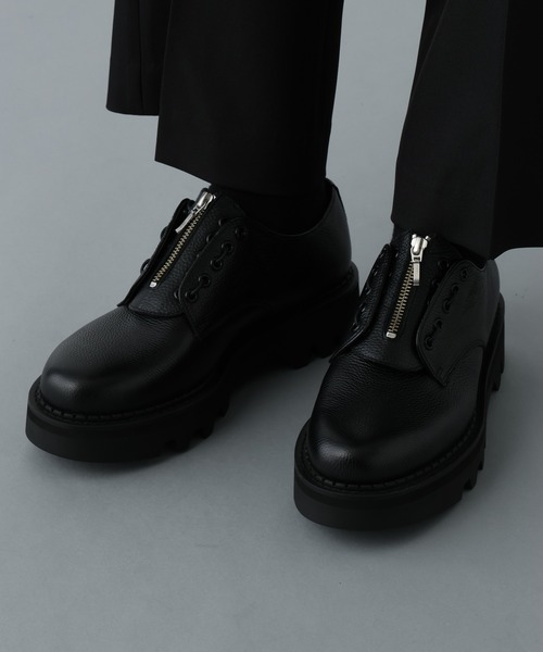 HARE ビジネスシューズ プレ−ントゥZIPシューズ(HARE) メンズ