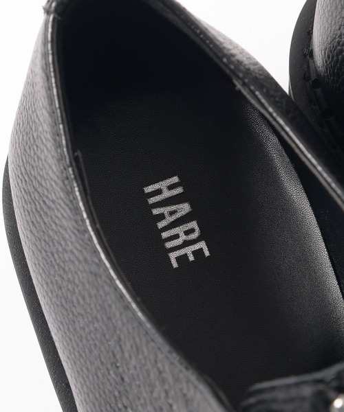 HARE ビジネスシューズ プレ−ントゥZIPシューズ(HARE) メンズ