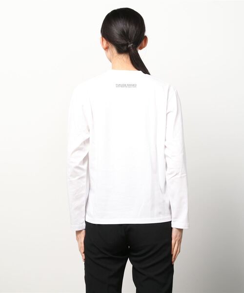 「MONTMARTRE NEW YORK」 長袖カットソー S ホワイト レディース