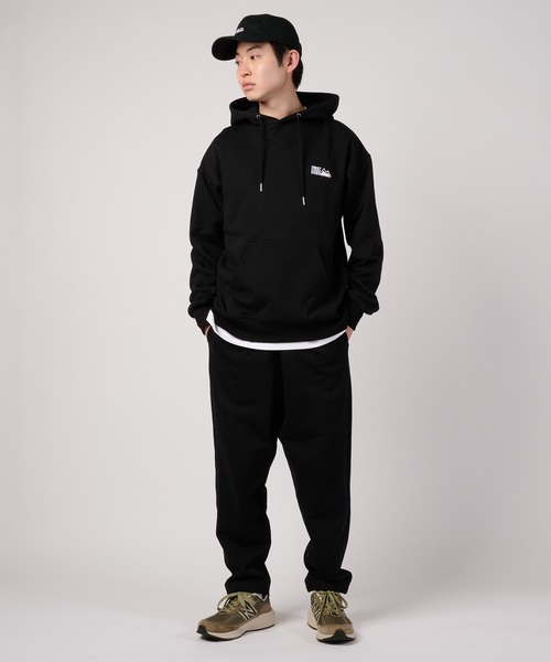 新品❤️TFW フード付きブラックスウェット FIRST DOWN（ファーストダウン） ワイドパンツ スウェットパンツ
