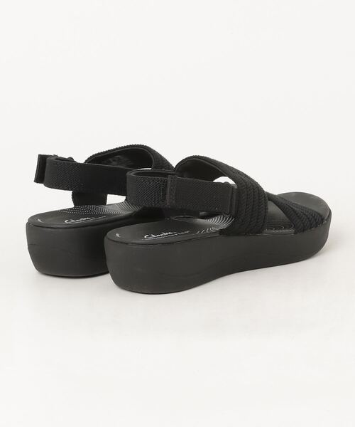 「Clarks」 フラットサンダル 36 ブラック レディース_画像2