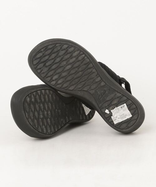 「Clarks」 フラットサンダル 36 ブラック レディース_画像3