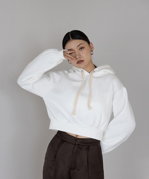 パーカー embroidery hoodie / e刺繍裏毛フーディー レディース | ENC