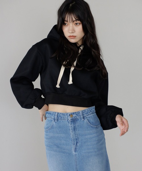 パーカー embroidery hoodie / e刺繍裏毛フーディー レディース | ENC | 12