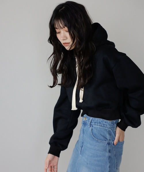 パーカー embroidery hoodie / e刺繍裏毛フーディー レディース | ENC | 14