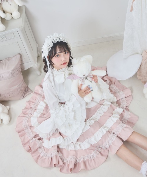 DearMyLove スカート フリルたっぷりリボンスカート : ZOZOTOWN Yahoo