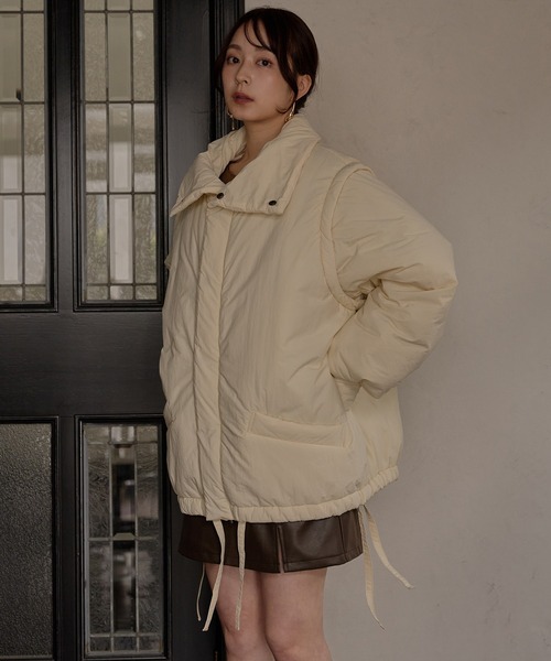 mideal padding blouson / パディングブルゾン mideal（マイディール） ブルゾン アウター padding blouson