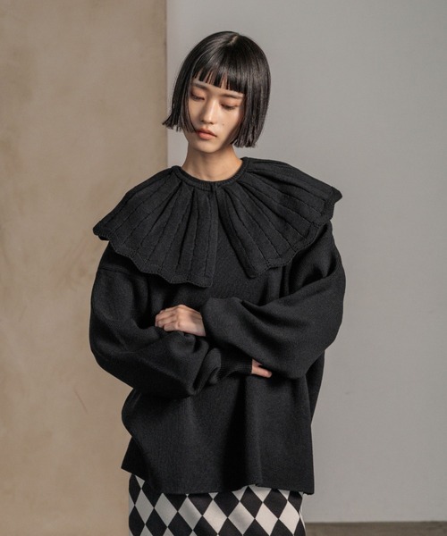 LOWRYS FARM（ローリーズファーム） ニット セーター BIGカラー