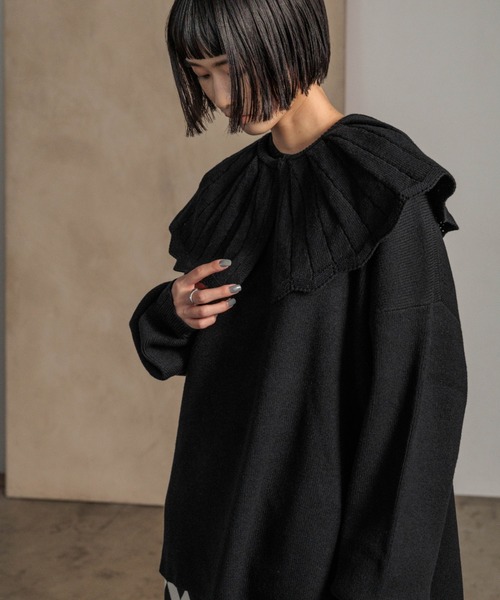 LOWRYS FARM（ローリーズファーム） ニット セーター BIGカラー