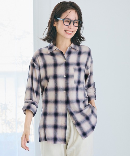 coca（コカ） ブラウス シャツ チェックネルシャツ レディース