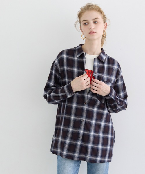 coca（コカ） ブラウス シャツ チェックネルシャツ レディース